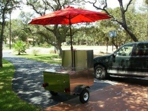 Cash Cow Hot Dog Cart in France