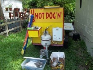 used hot dog cart