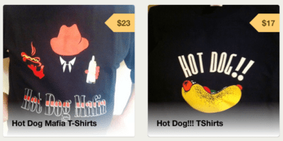 hot dog vendor shirts