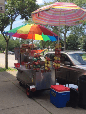 become hot dog vendor