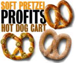 pretzels hot dog cart