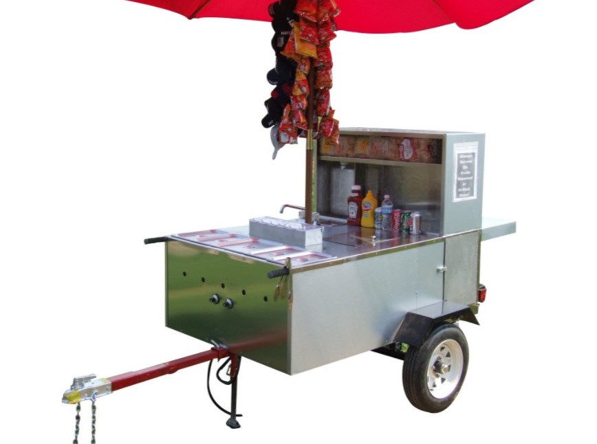 hot dog cart