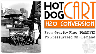 how to convert a hot dog cart water system
