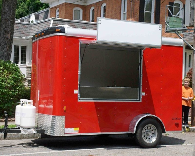 Concession Trailer Compared To Cart Hot Dog Street Food