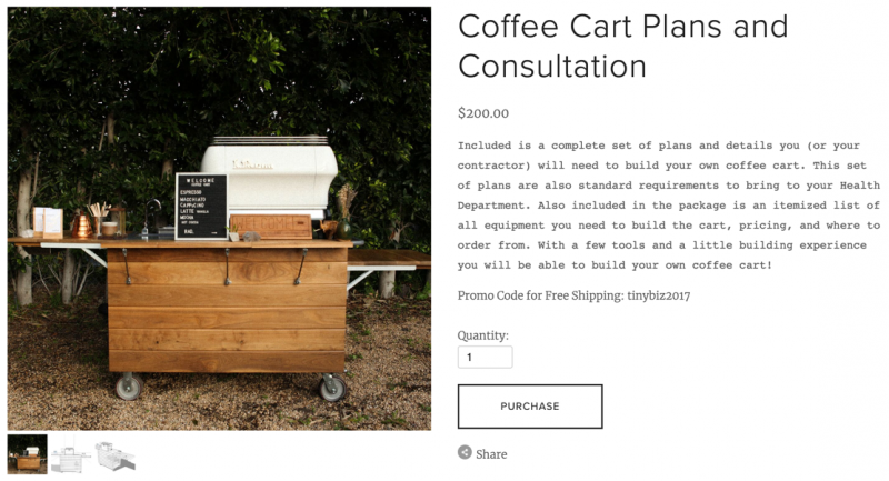 coffee cart business plan pdf