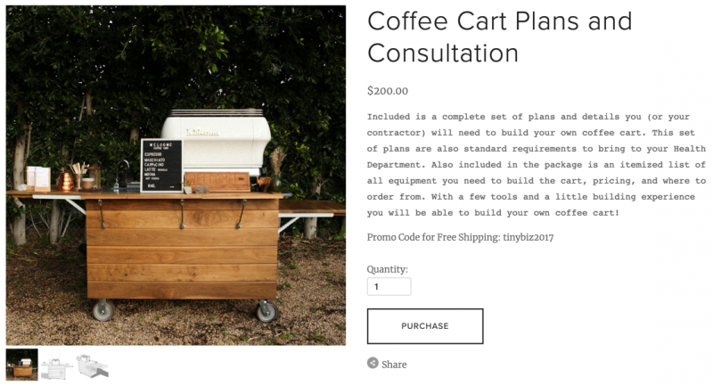 mobile coffee cart business plan