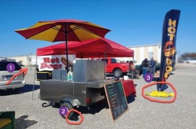 Hot Dog Vendor Setup