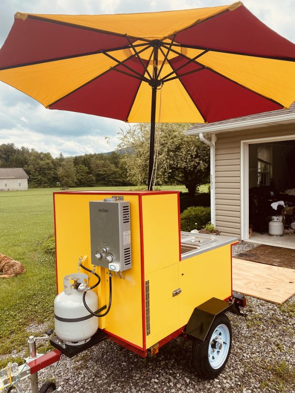 Build a Cart - DIY hot dog cart propane tank and water heater