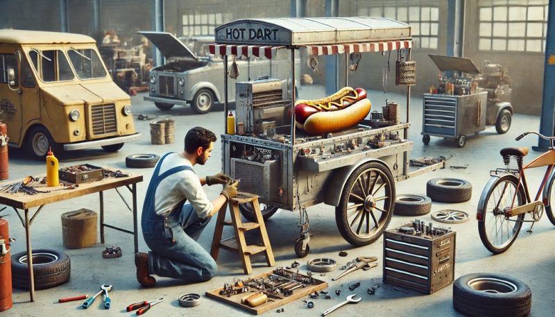 repair hot dog cart