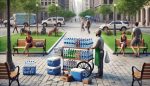 water cart - selling bottled water