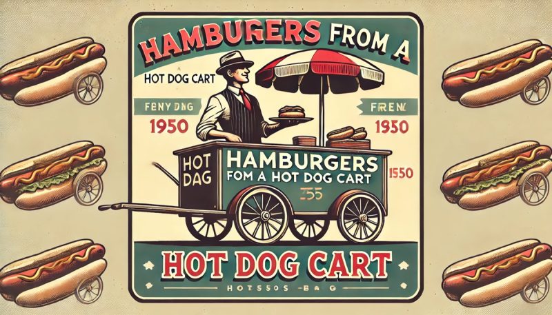 Hamburgers from a cart