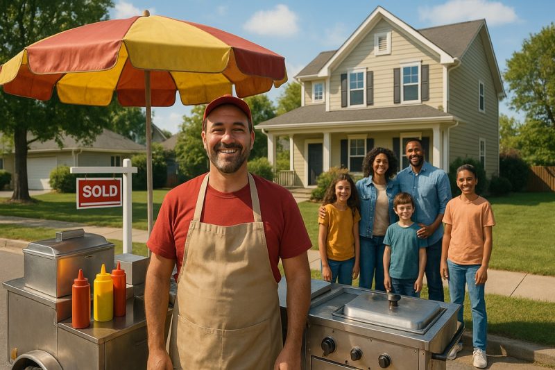 Hot Dog Vendor Success - 5 Kids - New Home